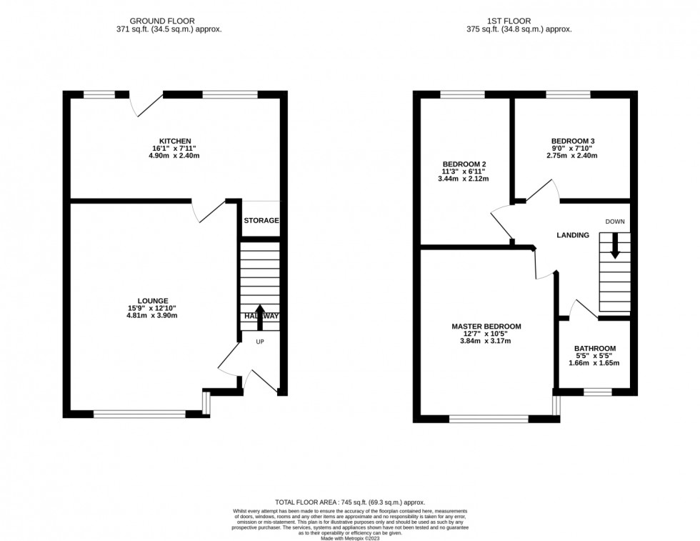 Floorplan for Devonshire Street, Lancaster, Lancashire, LA1