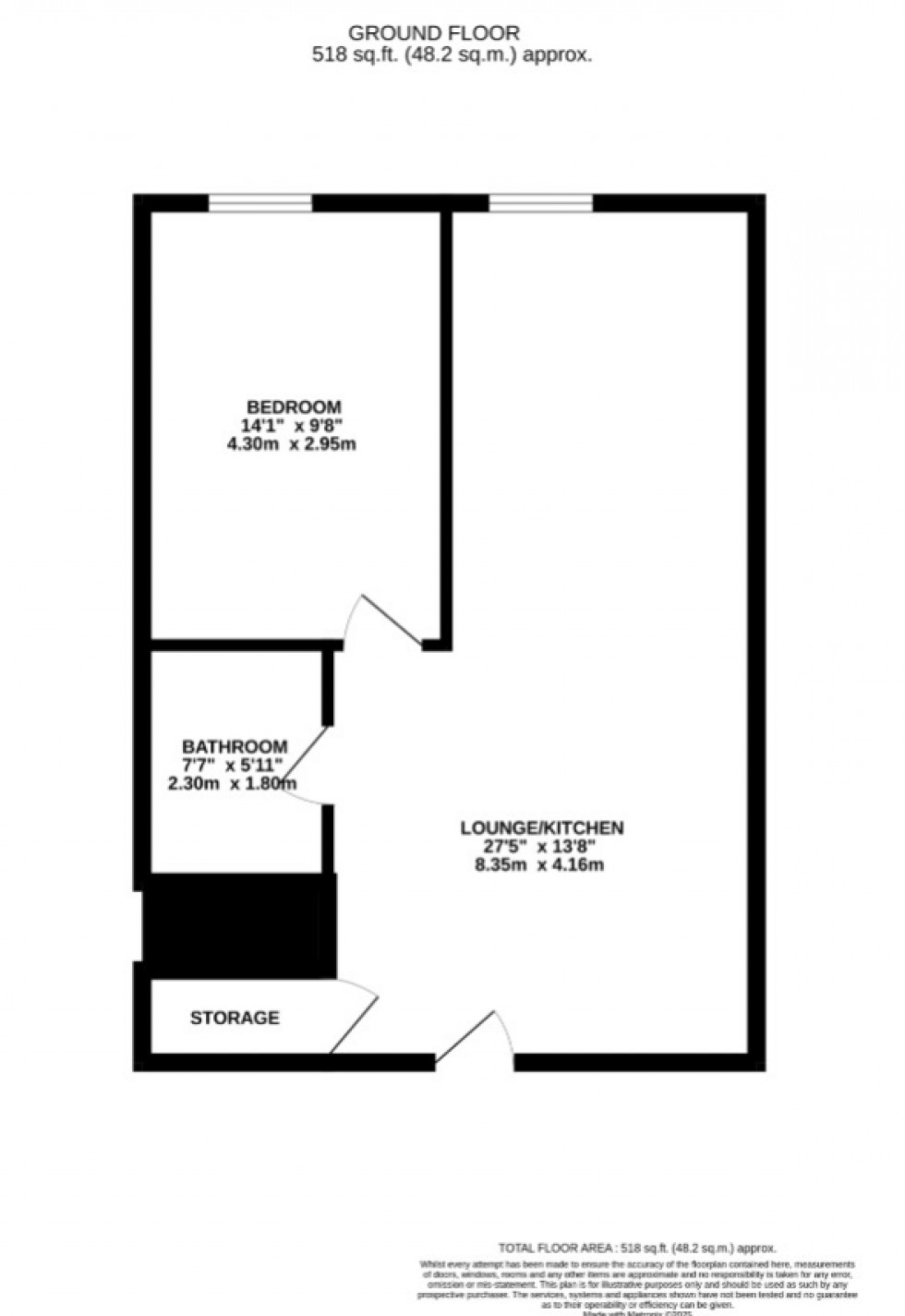 Floorplan for Hadrians Tower, Rutherford Street, Newcastle Upon Tyne, Northumberland, NE4