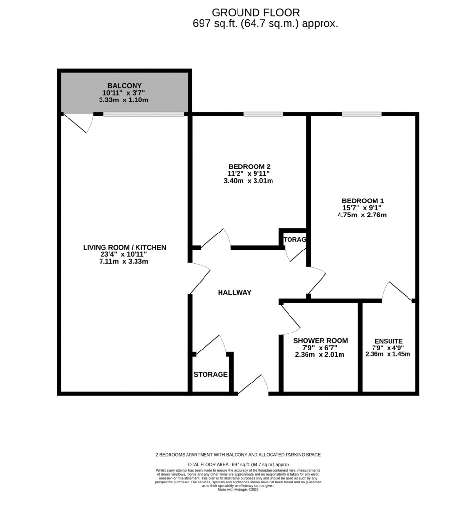 Floorplan for Lime Square City Road, Newcastle upon Tyne, Tyne and Wear, NE1