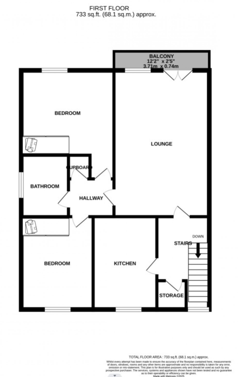 Floorplan for The Ropery, Newcastle upon Tyne, Tyne and Wear, NE6