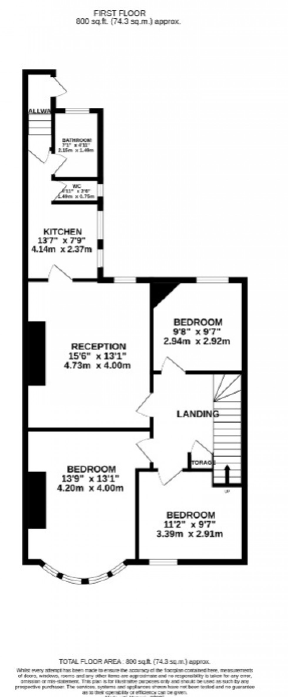 Floorplan for Castleside Road, Newcastle upon Tyne, Tyne and Wear, NE15