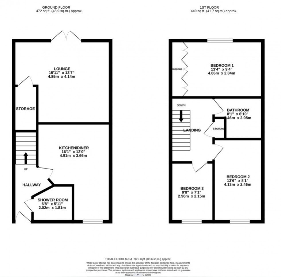 Floorplan for Chapel Rigg Drive, Scotswood, Newcastle Upon Tyne, NE15