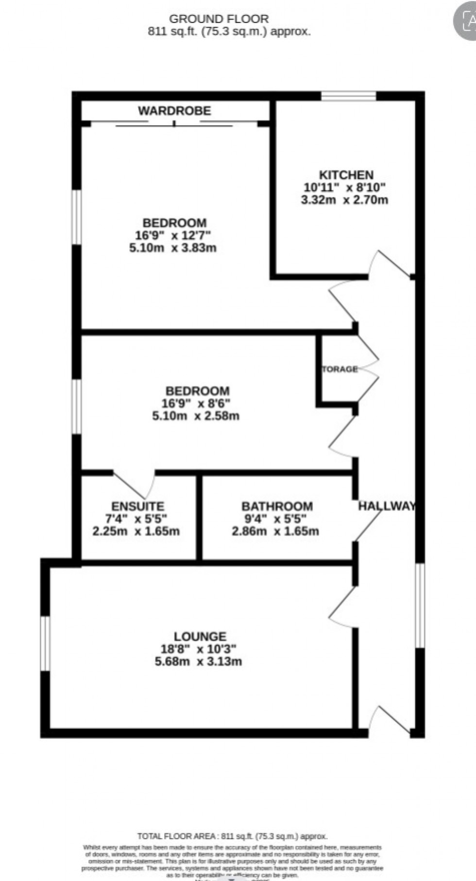 Floorplan for Malvern Road, North Shields, Tyne and Wear, NE29