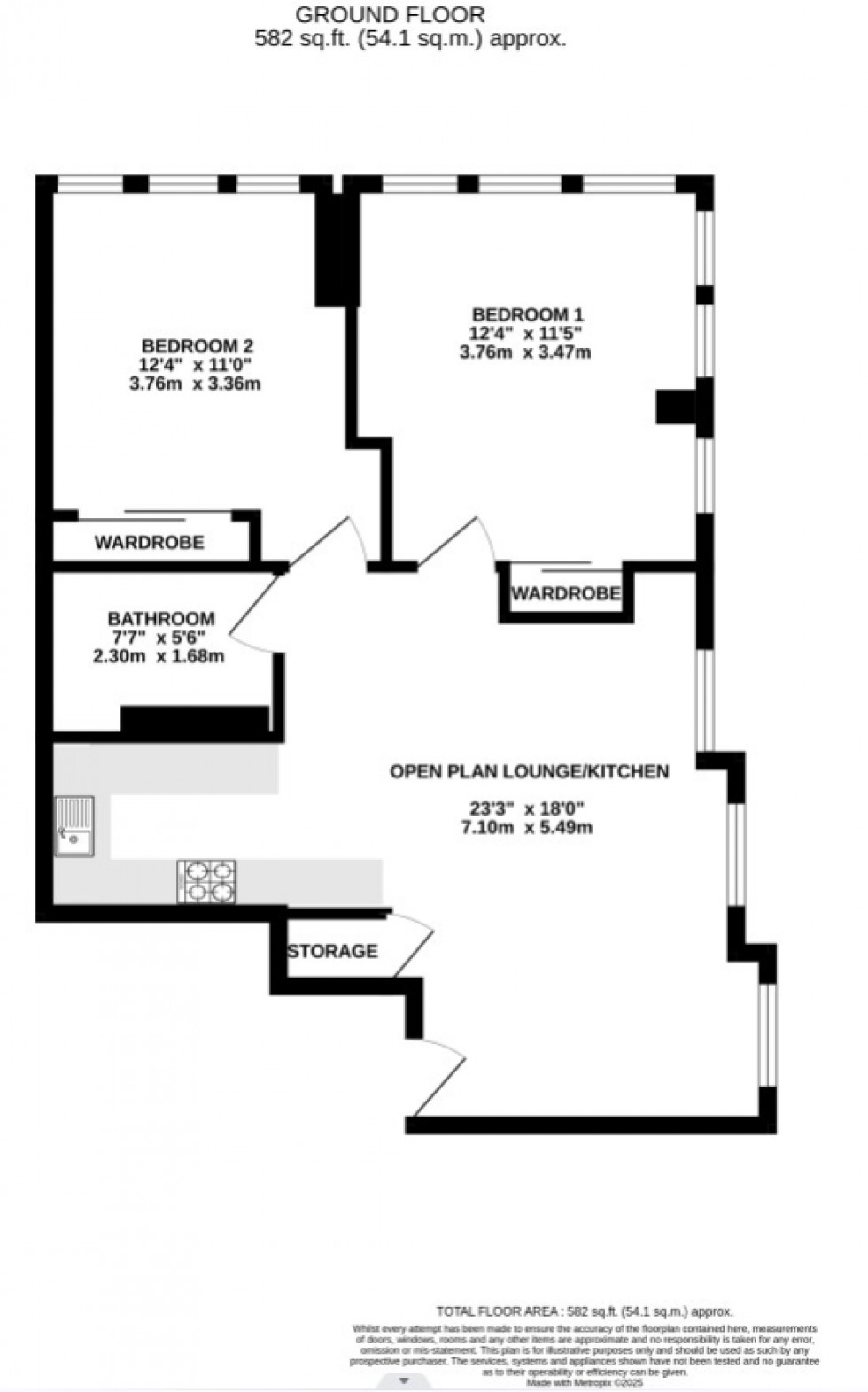Floorplan for Hadrians Tower, Rutherford Street, Newcastle Upon Tyne, NE4