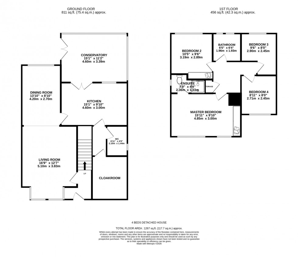Floorplan for Dunmoor Close, Newcastle upon Tyne, Tyne and Wear, NE3